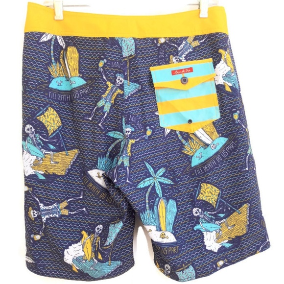 Lost Other - Lost Board Shorts Swim Trunks Graphic New Skull 31